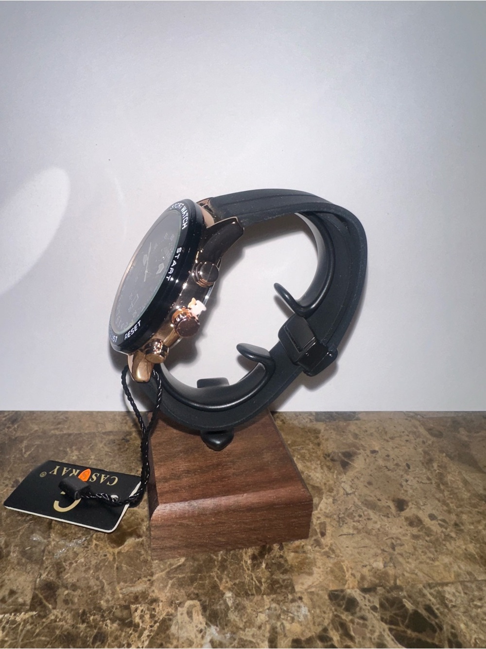 Cass Ray Men's Sport Skeleton Watch - Picture 3 of 4